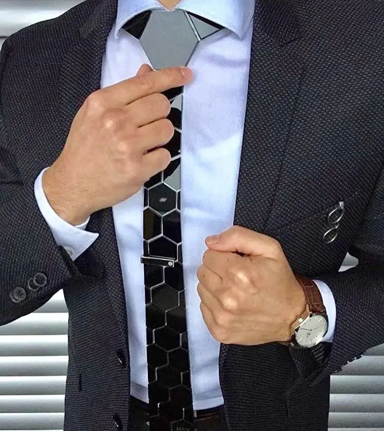 Классические матовые черные шестигранные Галстуки стильные мужские галстуки 20