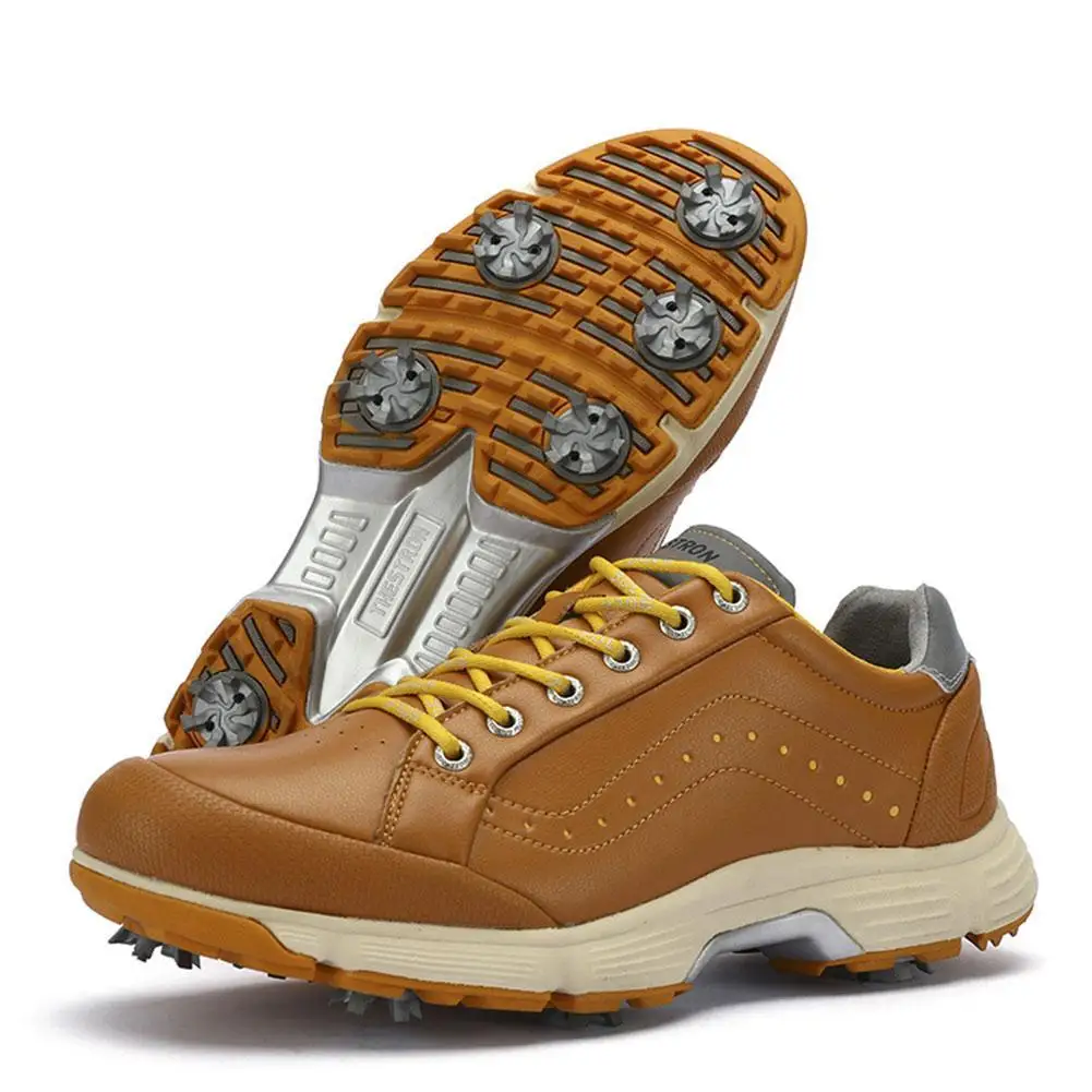 

Professional Golf Shoes For Men 2021 New Golf Sport Training Sneakers Microfiber Leather US 7-13 Outdoor Golf Sport Trainers