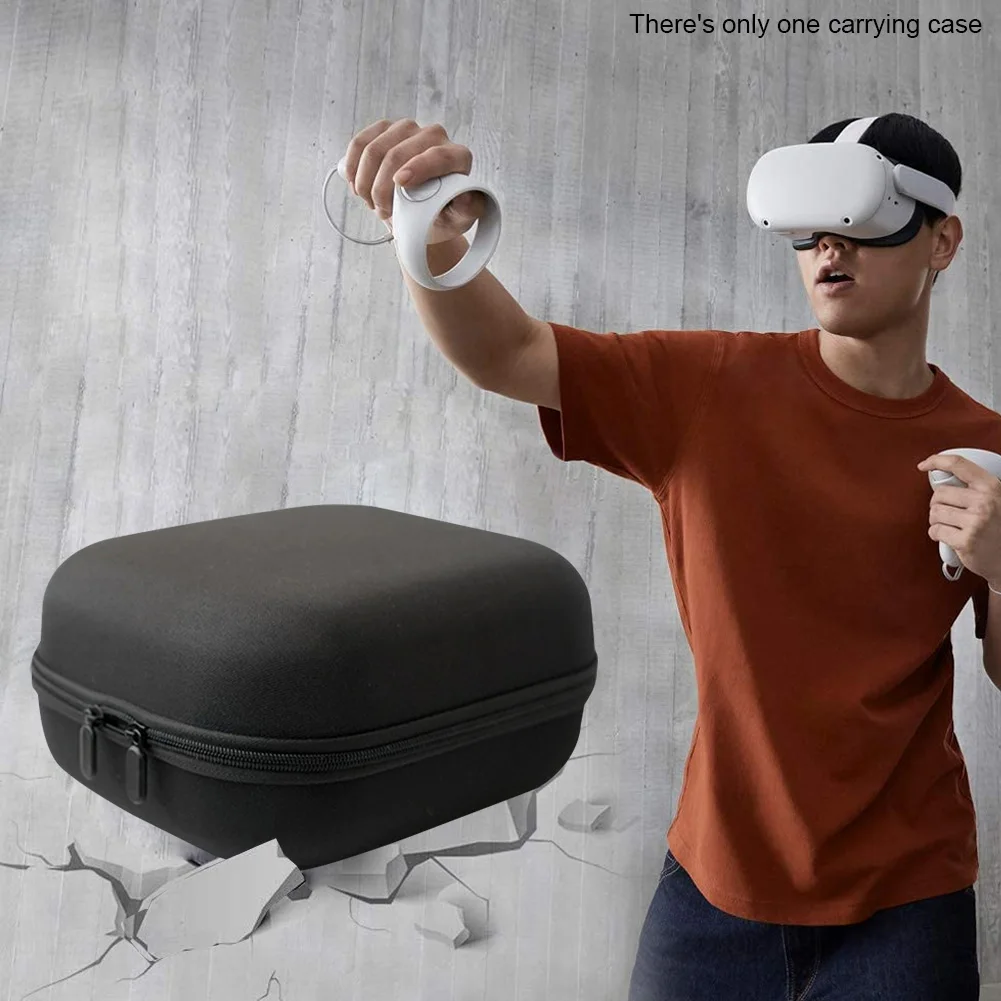 

Carrying Case Portable EVA Shockproof Full Protection Travel Solid Waterproof VR Headset Accessories For Oculus Quest 2