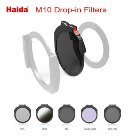 Haida 100 мм M10 Drop in фильтры для объектива ND0.9/1 8/3 0/4 5/5 0/6 0 GND0.9/1 2 clear night cpl IR720 камеры