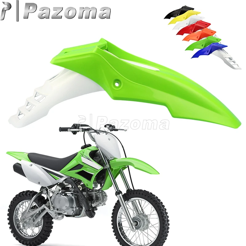 1X зеленое переднее крыло для мотоцикла Supermoto грязезащитный щит Kawasaki KX KLX