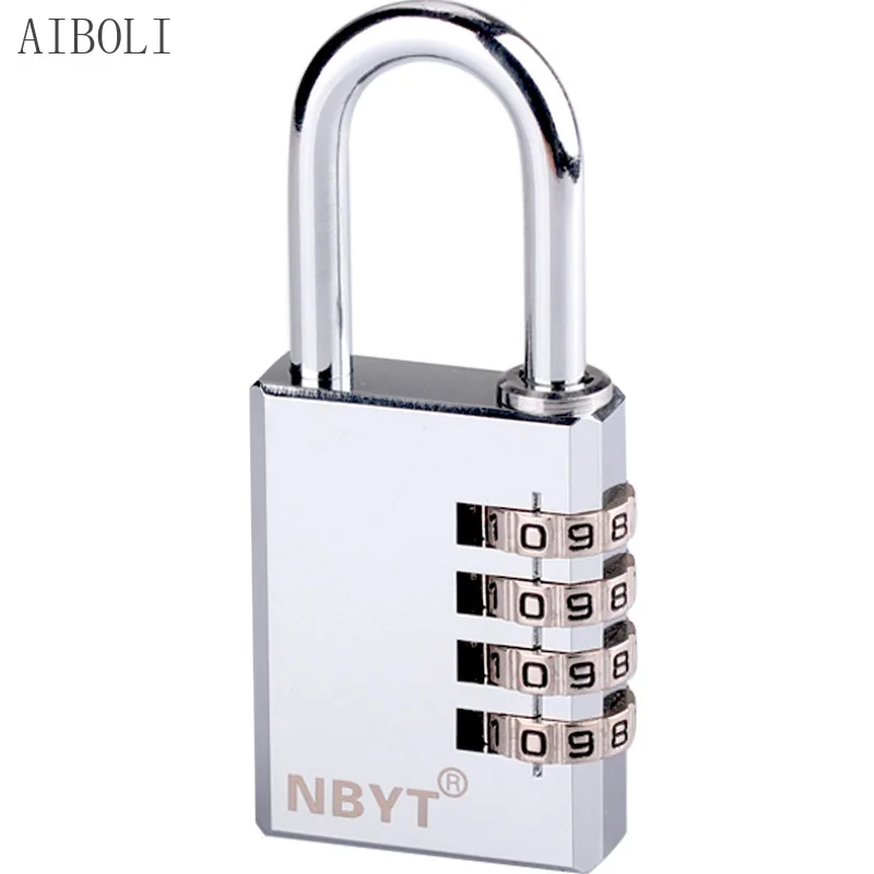 Stainless Steel Lock Beam Waterproof and Rustproof Luggage Gym Locker Big Iron Door Copper Code Lock Padlock