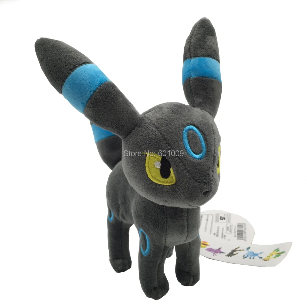 Shiny Umbreon23cm 10 шт./партия, электрод Weedle Butterfree, Bellsprout, гусеница, Drowzee Ekans, электрод Exeggcute, Exeggutor, 8-23 см, плюшевая кукла, розничная - Цвет: Shiny Umbreon23cm