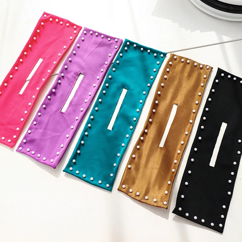 

Convenient Bow Printed Hairpin Women Korean Style Cloth Curling Iron Temperament Multi-colored All-match Pearl Hair Accessories