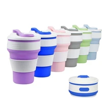 12pcs 350ml portable silicone folding coffee cup telescopic coffee mug collapsible cups drinking travel mugs bpa free water cup