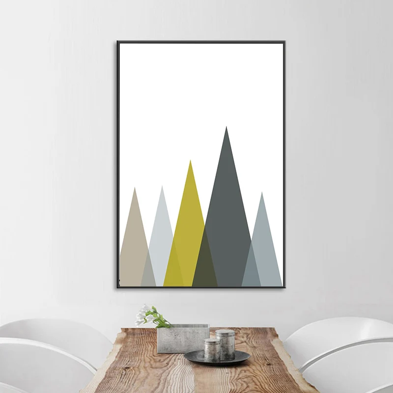 Скандинавские абстрактные геометрические картины на холсте скандинавские