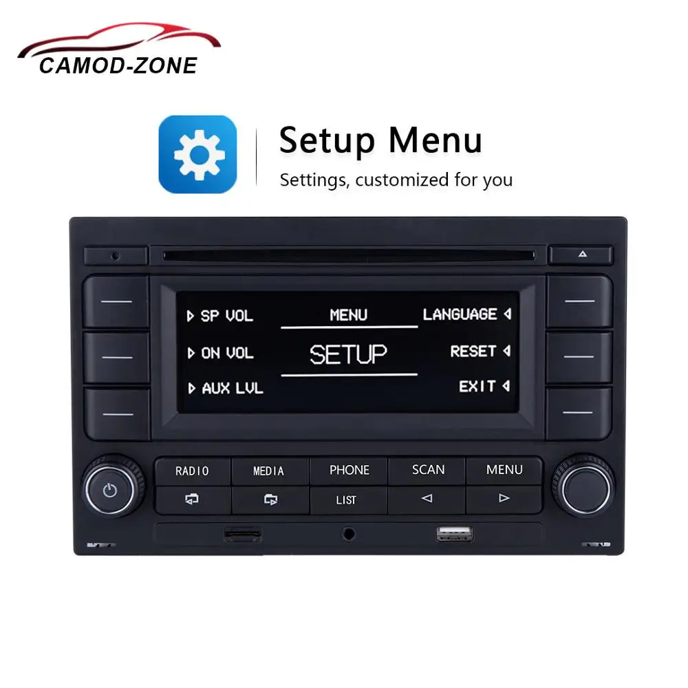 Автомагнитола Bluetooth RCN210 CD-плеер USB MP3 AUX 31G 035 185 для VW Polo 9N Golf Jetta MK4 Passat B5 RCN 210