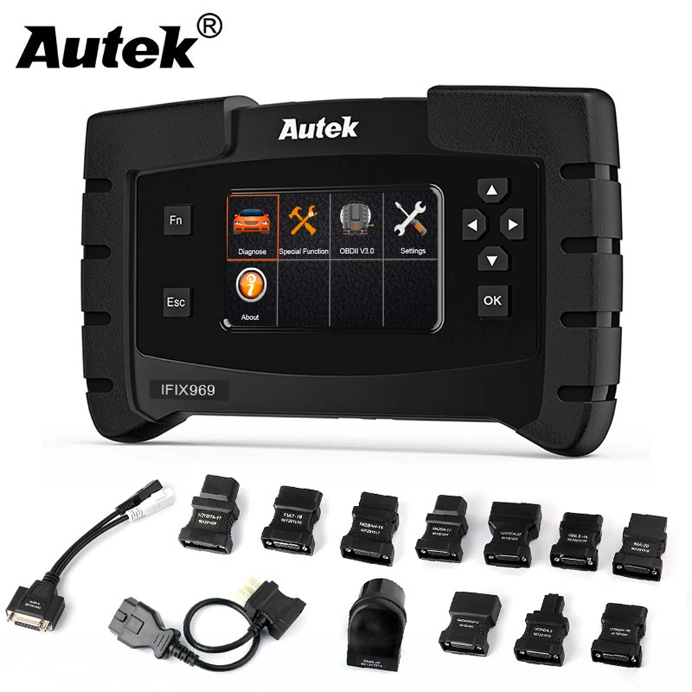 

Autek IFIX969 OBD2 Scanner Full System OBD 2 Car Diagnostic Tool ABS SRS EPB DPF Reset Multi-Language ODB2 Automotive Scanner