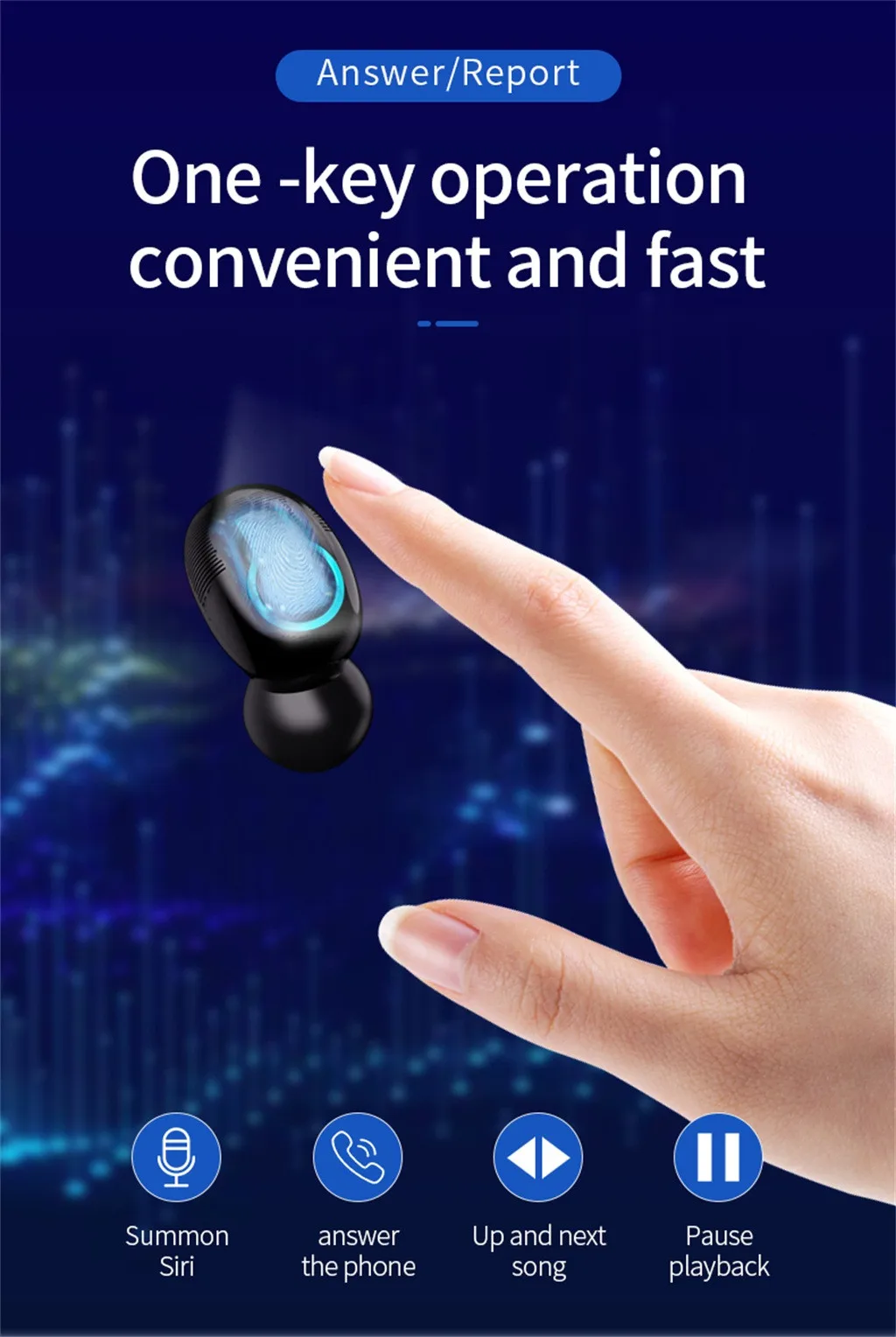 Горячие TWS Blueteeth 5 0 Близнецы гарнитура Беспроводные спортивные наушники мини