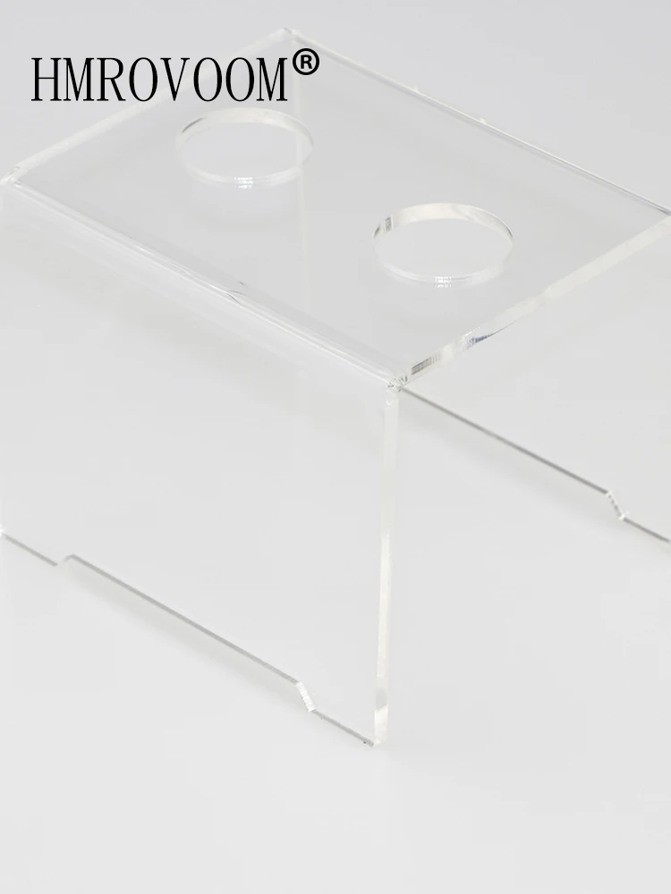 Прозрачная акриловая подставка HMROVOOM с 2 отверстиями для мороженого/акриловая