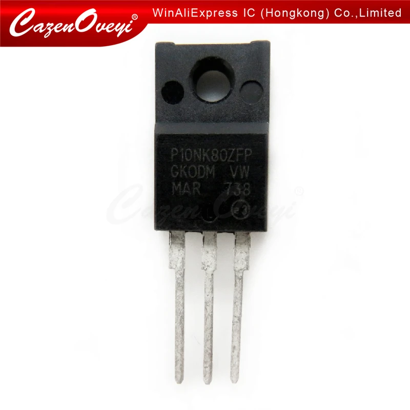 10 шт./лот 10N80 P10NK80ZFP STP10NK80ZFP TO 220 10A / 800V ЖК MOS полевой транзистор новый оригинальный в
