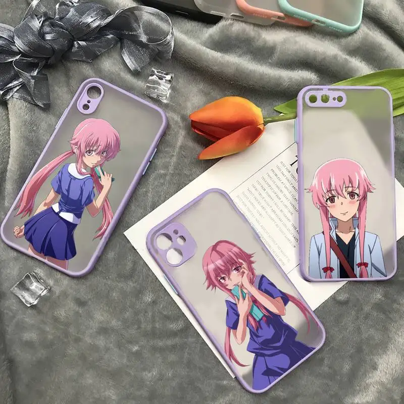 

Mirai Nikki Japan anime Phone Case matte transparent For iphone 7 8 11 12 plus mini x xs xr pro max cover