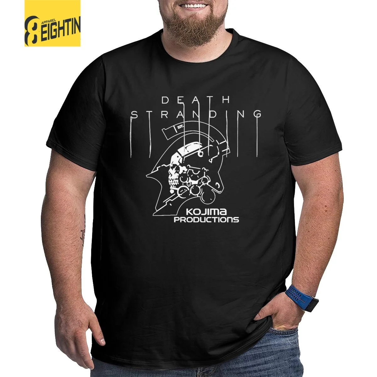 

Футболка мужская с надписью «Death Stranding», 100% хлопок