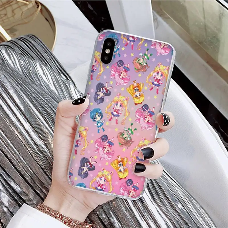 

Sailor Moon Phone Case For iPhone X XS MAX 6 6s 7 7plus 8 8Plus 5 5S se 2020 XR 12 11 pro max case