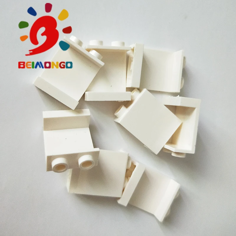 Бесплатная доставка! BEIMONGO строительные блоки MOC элемент стены 1x2x2 окна 50 шт DIY