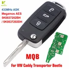 Запасной пульт дистанционного управления KEYECU MQB 3B для VW Caddy Transporter Beetle Jetta Sharan Scirocco Polo Tiguan 5K0837202BH  5K0837202DH