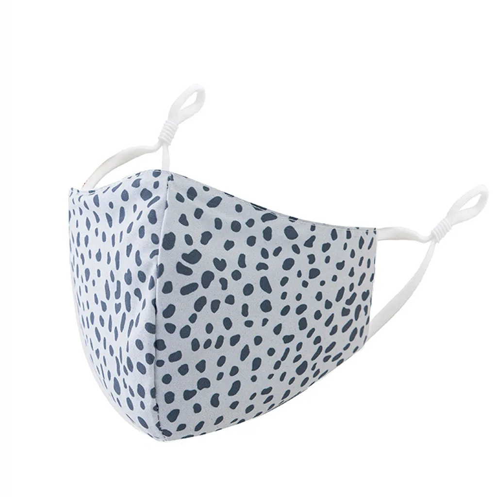 

1PC colorful Printed Mask Reusable Fabric Face Mask Fashionable Neutral Washable Dustproof Masks three-dimensional for outdoor