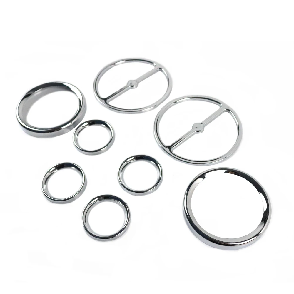 8 шт./компл. хромовые спидометры для мотоцикла ободки крышка рога Harley Touring Electra Glide