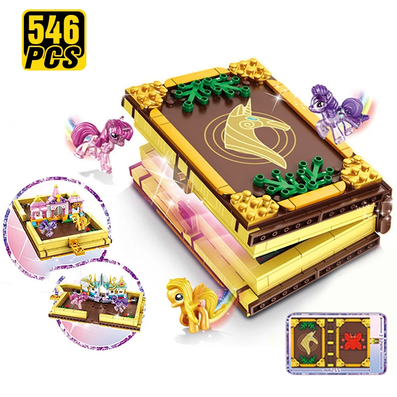 Friends Принцесса замок Дружба это волшебная книга строительные блоки Рождество