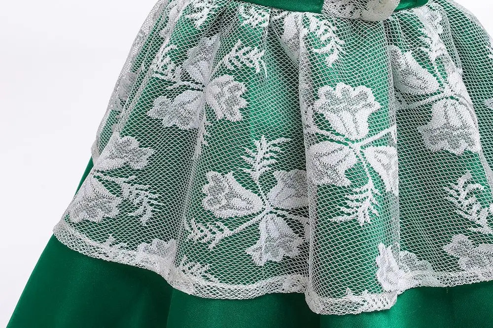 Платье для девочек платье принцессы на Рождество элегантные Детские платья