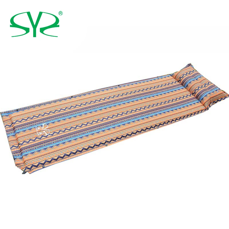 Самонадувной матрас с подушкой Самонадувающийся спальный коврик складная