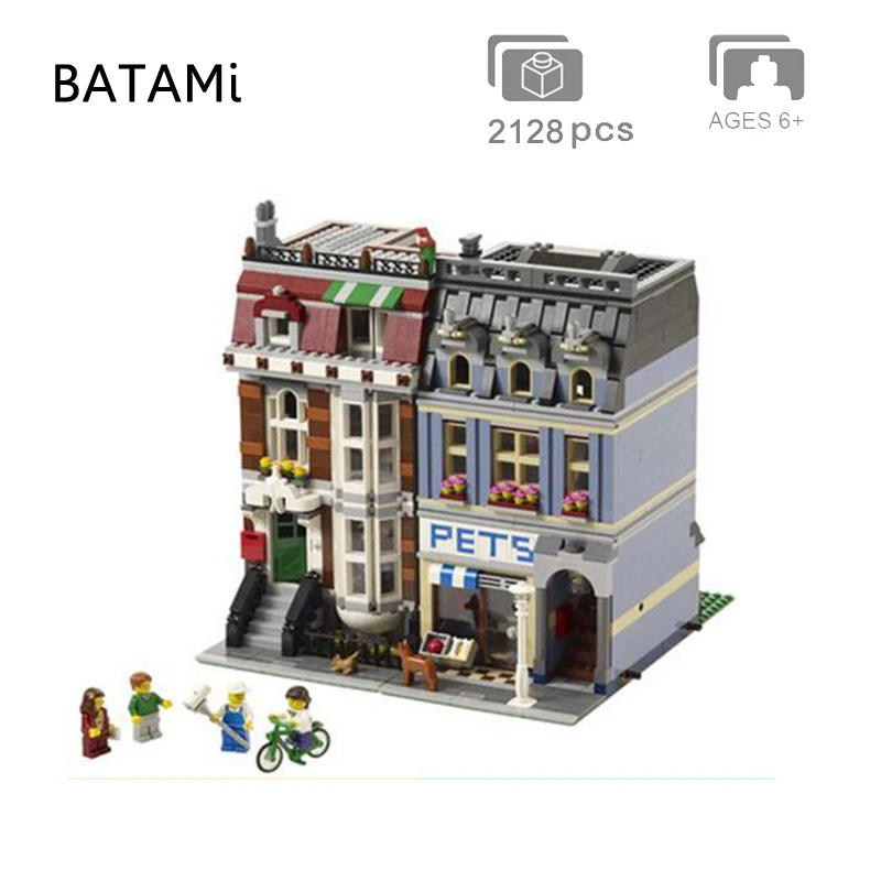 Модель конструктора Кирпича Игрушки совместимы с создателями городской Уличный