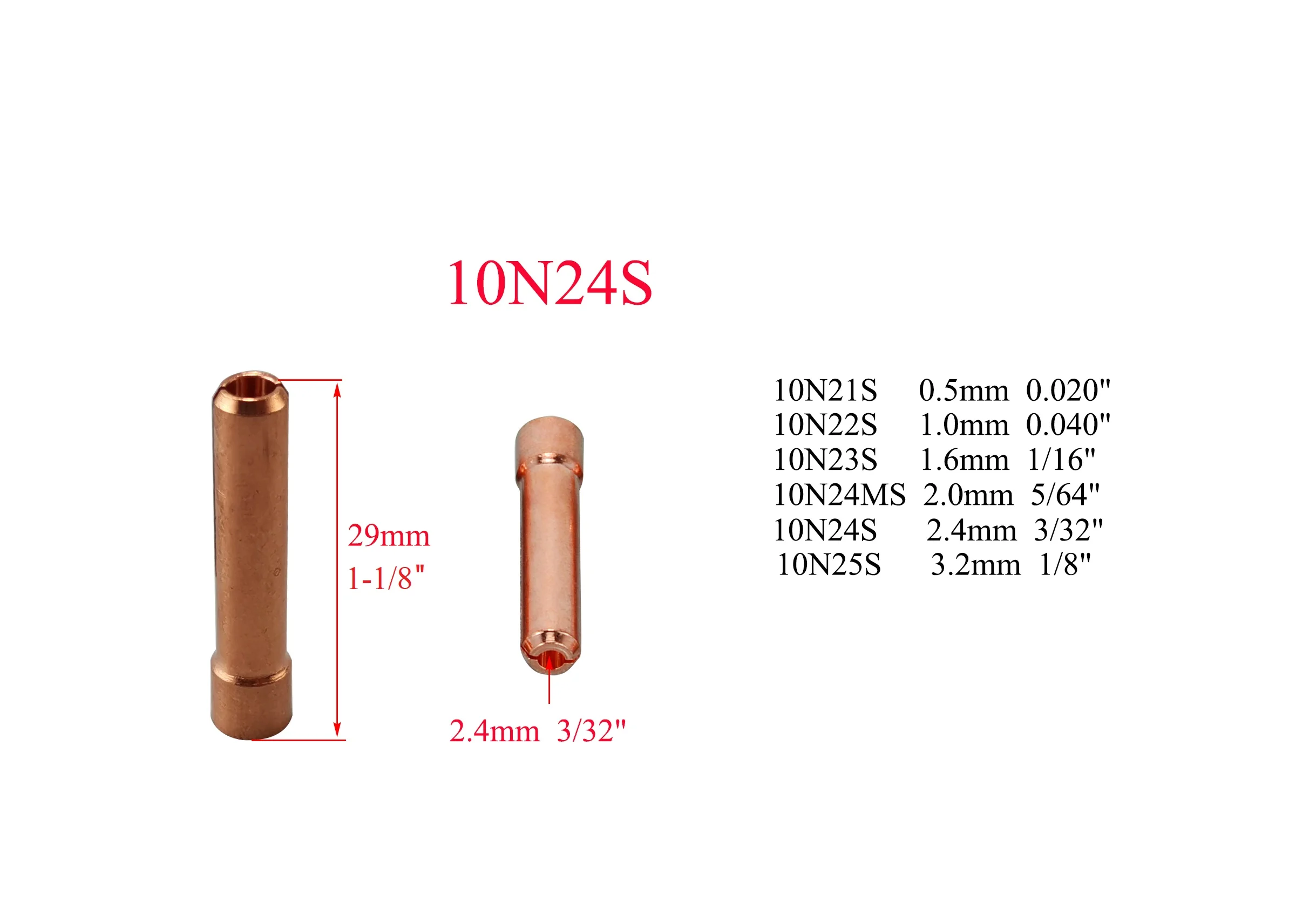 Короткие горелки для сварки TIG 0 5 мм (1 1 6 2 4 3 опционально) шт. подходит