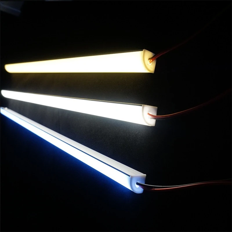 12VDC 50cm 20inch led cabinet bar light,diode invisible corner profile with 5050 2835 high brightness tape,V shape rigid strip