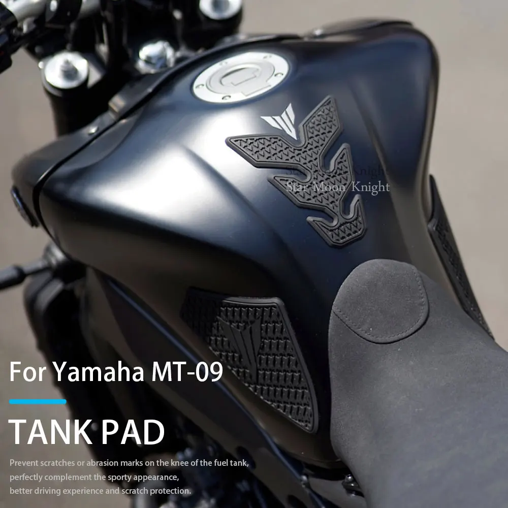 

For Yamaha MT 09 mt09 MT-09 from 2021 - Side Fuel tank pad Tankpad Tank Pads Protector Stickers Decal Gas Knee Grip Traction Pad