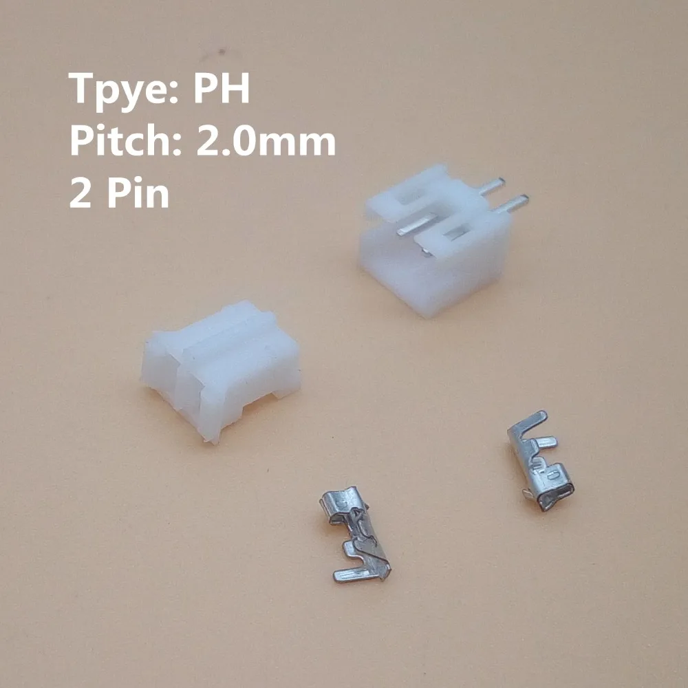 10 sets 2-12pin 2.0mm Pitch PH Terminal / Housing Pin Header Connector Wire Connectors Adaptor PH-2P/3P/4P/5P/6P-12Pin Kits |