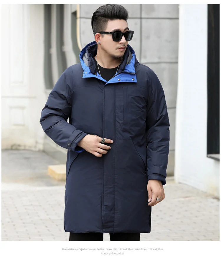 Мужская зимняя новая куртка с капюшоном размера плюс 10XL, 9XL, повседневные Длинные парки, уличная мужская мода, теплая Толстая армейская куртка с карманами, мужские парки