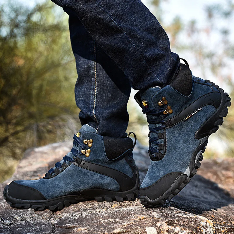 

Men Boots Men Winter Shoes Plus Size 37-57 Warm Ankle Botas Hombre For Leather Winter Boots Shoes Men Plush Winter Sneakers Mens