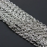 5mlot gold silver black oval link necklace chain bulk for jewelry making diy materials findings supplies 2x3mm 3x4mm