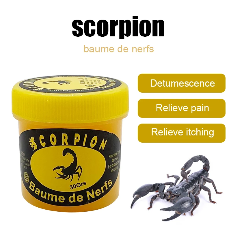 

30Gram/Box Scorpion Venom Medical Plaster Powerful Pain Relief From Joint Back Knee Rheumatism Arthritis Balm Health Care