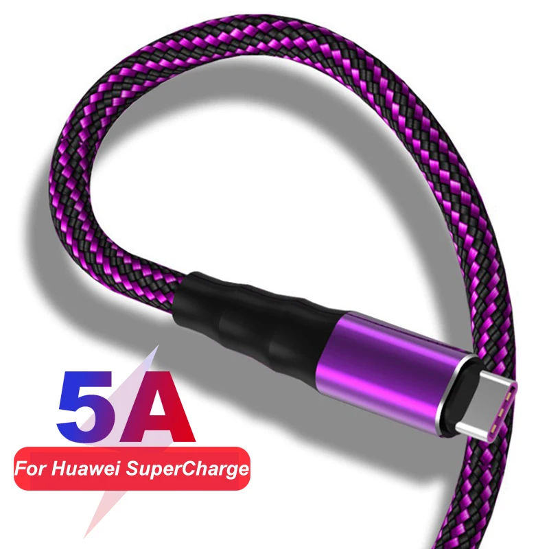 USB C кабель 5A SuperCharge для huawei mate 30 Pro P20 usb type C кабель быстрое зарядное устройство Шнур для передачи данных для samsung A70 Xiaomi Redmi Note7