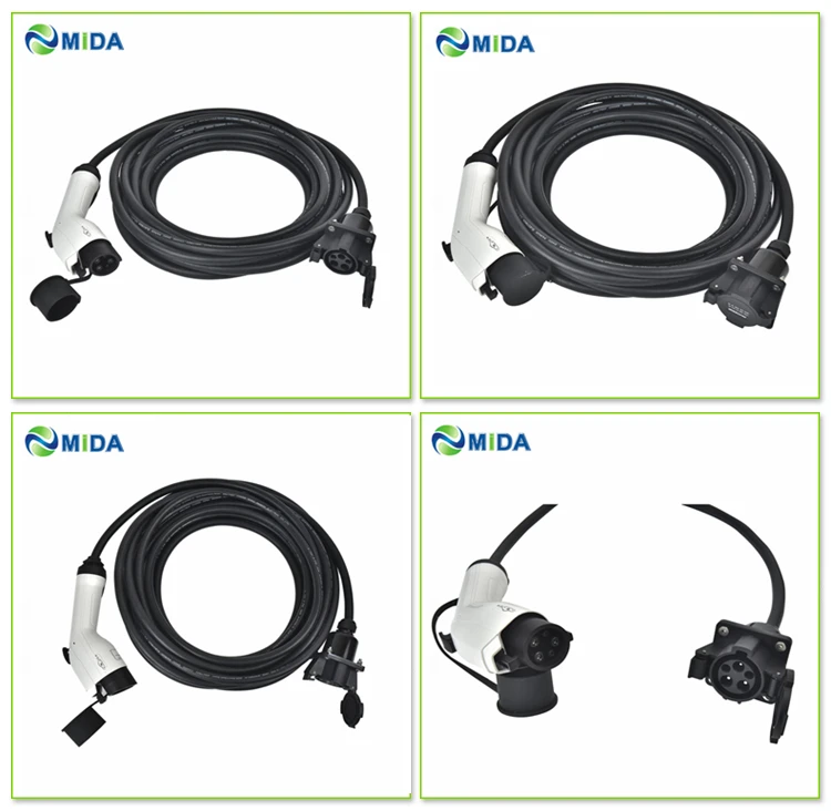 Адаптер DUOSIDA EV 10 метров 32 Ампер EVSE SAE J1772 тип 1 EV разъем зарядного устройства для 1 EV разъем для зарядки электромобиля