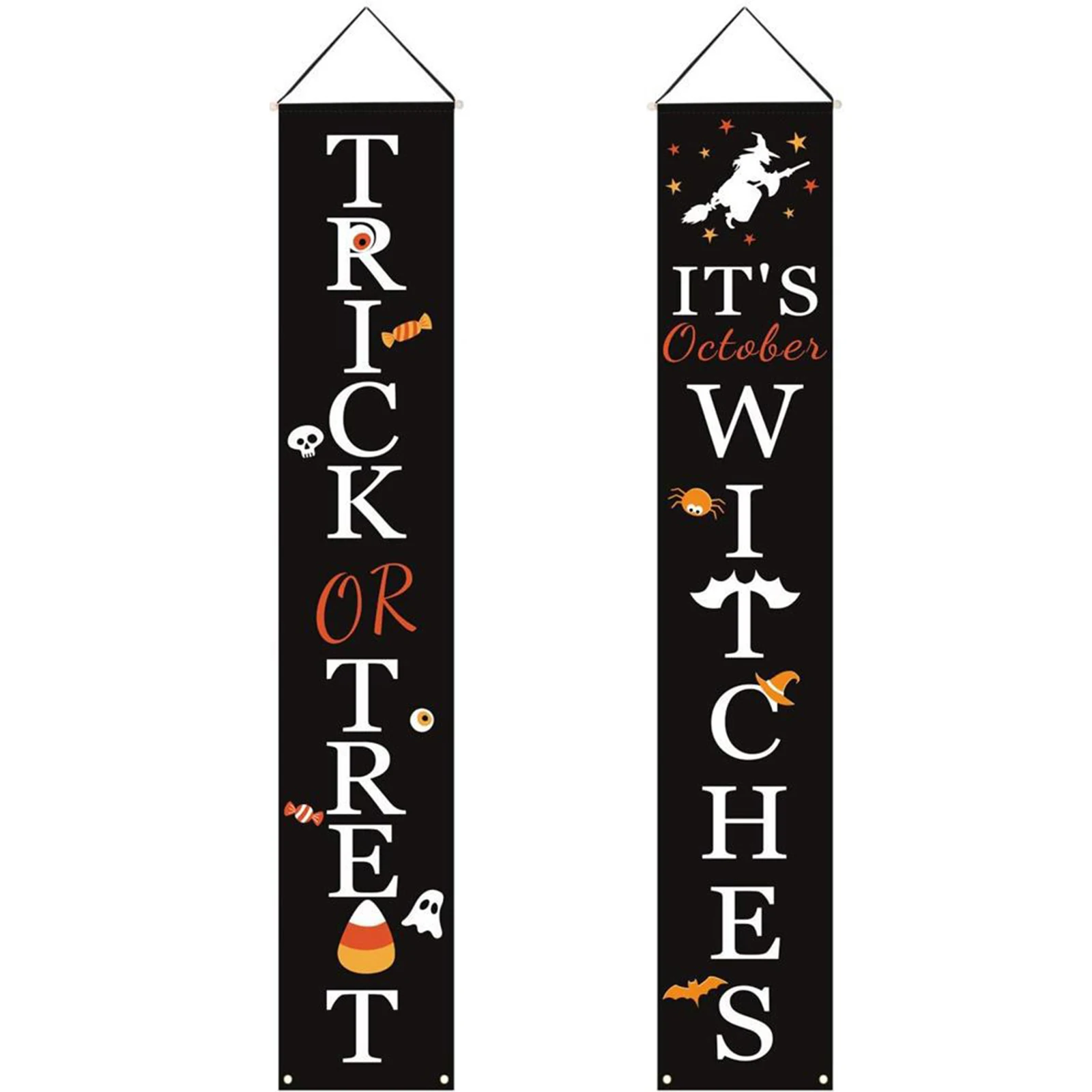 

Украшение на Хэллоуин, подвесной флаг, праздничный двор, сублимационный парный знак для крыльца, баннер, декор для вечерние НКИ, реквизит