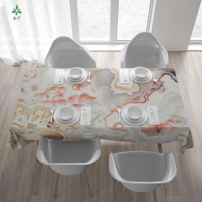 Скатерть из агата и минерала для украшения стола украшение кухни столовой