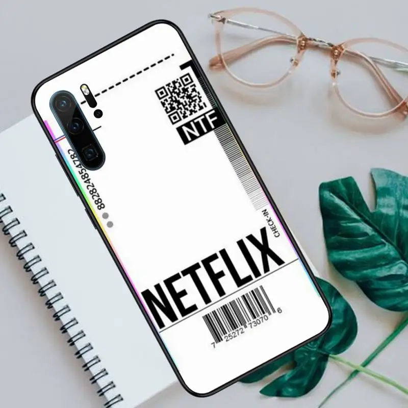 

Fashion ins Flag Bar code Label ticket Phone Cases For Huawei P40 P20 P30 lite Pro P Smart 2019 Mate 40 20 10 Lite Pro Nova 5t