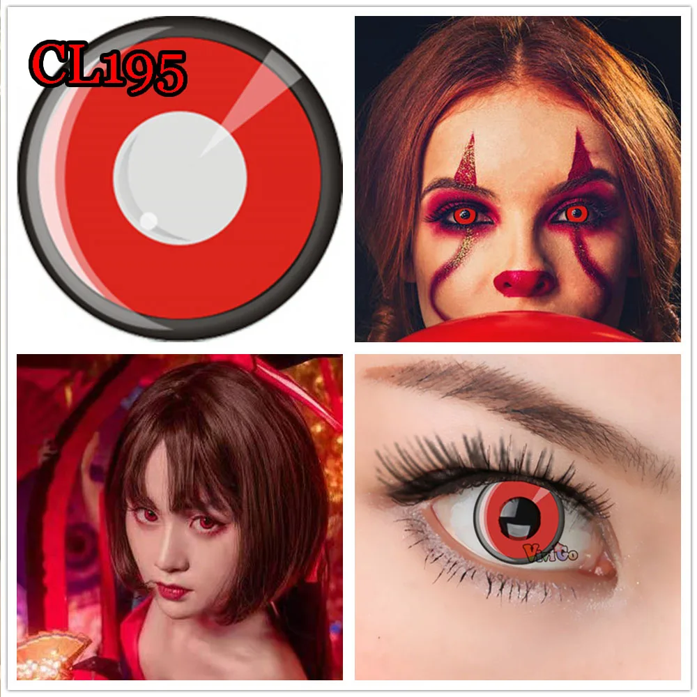

Cosplay Eye Cosmetic Contact Lenses Halloween Horror Theme Party Dressup Fire CL271