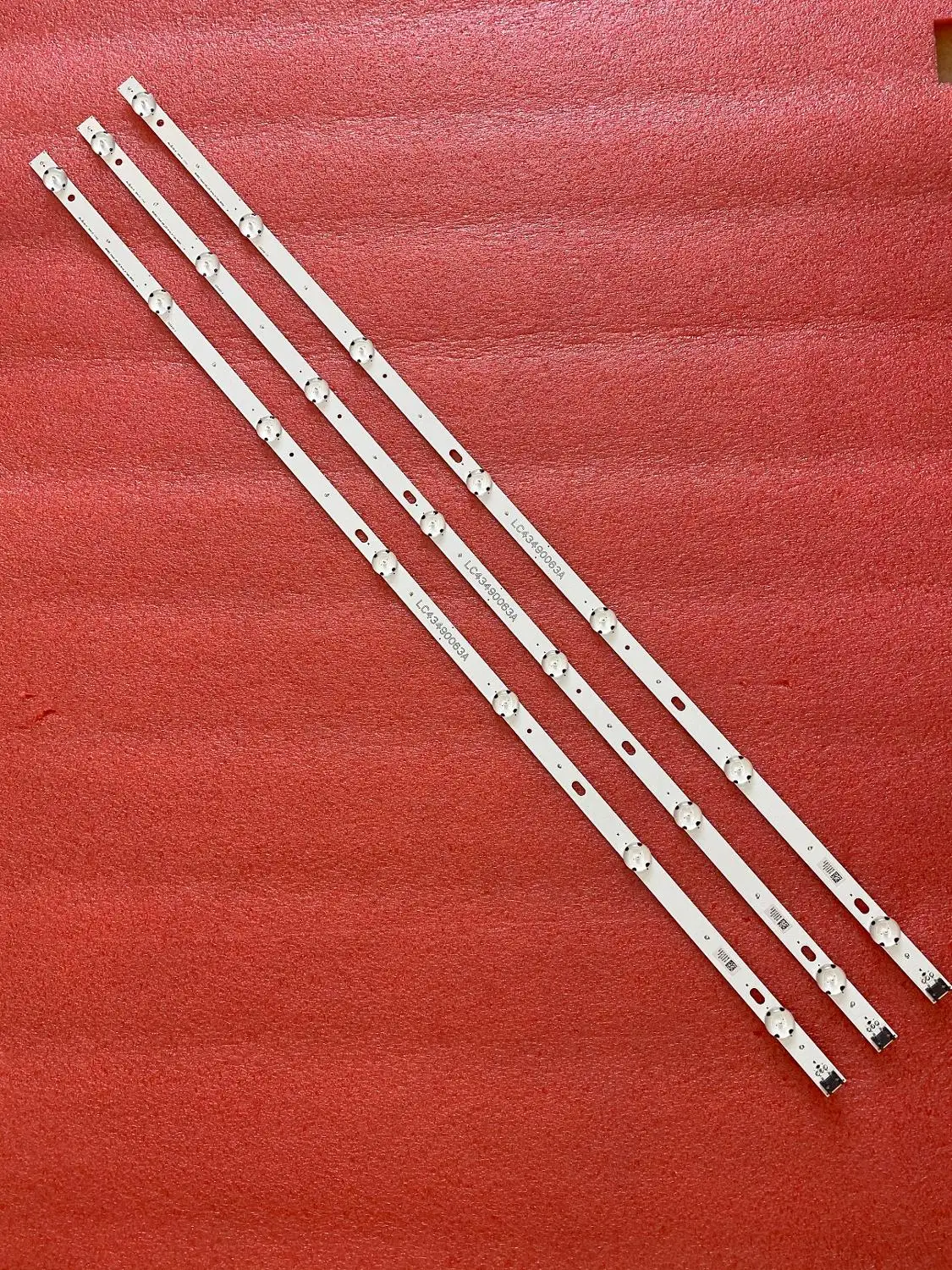 3 шт. светодиодный подсветка полосы для LG 43UJ657V 43UJ675V 43LJ624V 43UJ670V 43UJ6300 43UJ634V 43UK6300MLB 43LH515V