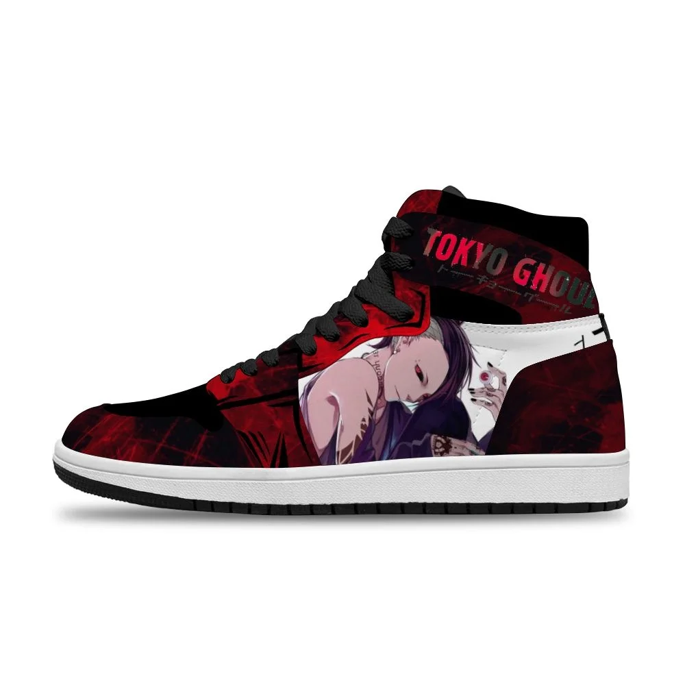 

Tokyo Ghoul Hot Japanese Diy Breathable Sport Cartoon Non-Slip Leisure Shoes For Men Unisex trend High-top Basketball trainers