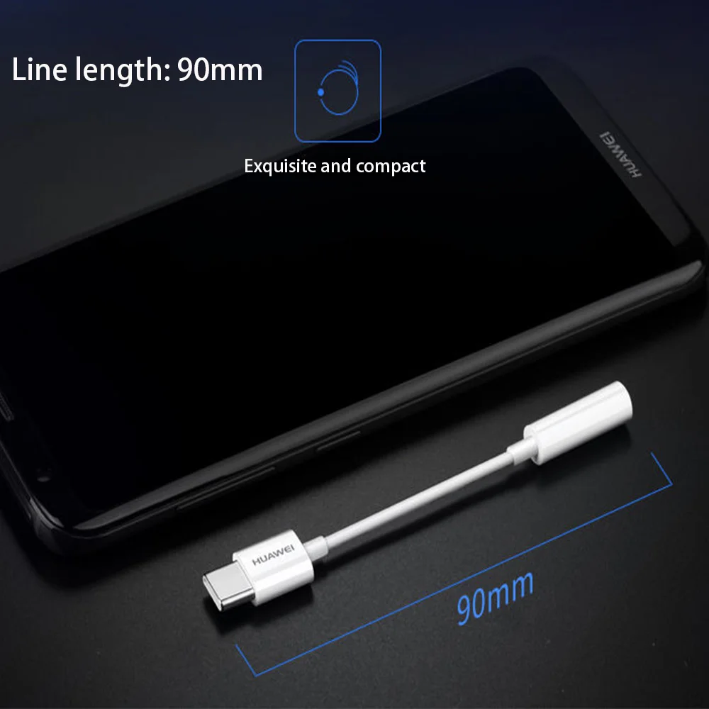 Аудиокабель HUAWEI с разъемом типа C 3 5 кабель для наушников USB на мм адаптер Huawei P10 P20