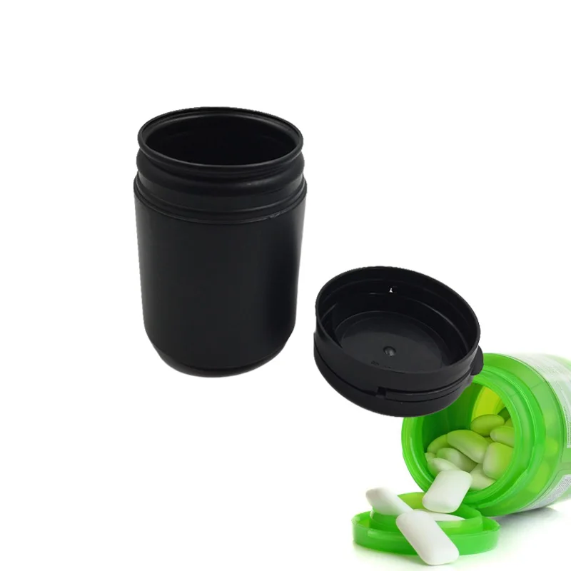 33 шт./лот 100 мл г 100cc HDPE Пластиковый черный бутылки для таблеток с отрывная крышка |