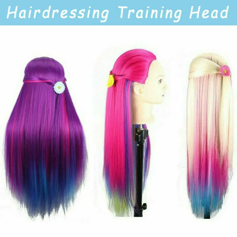 100% настоящие человеческие волосы Парикмахерская учебная голова