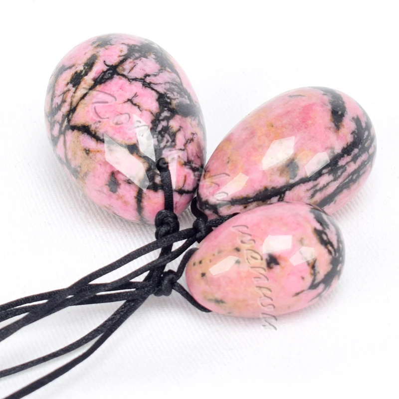 Сверлильные яйни яйцо натуральный Родонит нефритовые яйца для женщин тазового