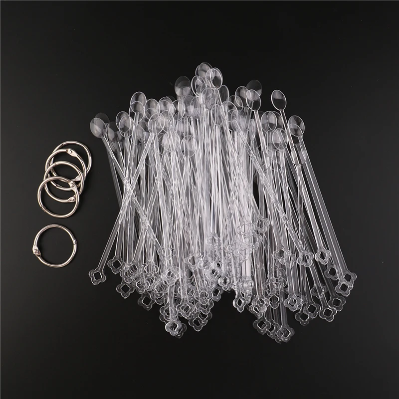 Поддельные палочки для лака 100 шт. цветная пластина |