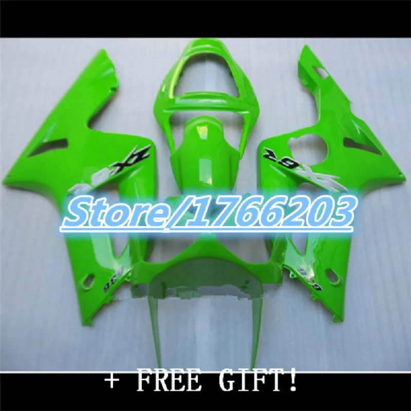 

Обтекатели для мотоцикла нового стиля из АБС-пластика, подходят для Kawasaki Ninja ZX-6R 636 2003 2004 03 04 zx6r, комплект кузова зеленого цвета
