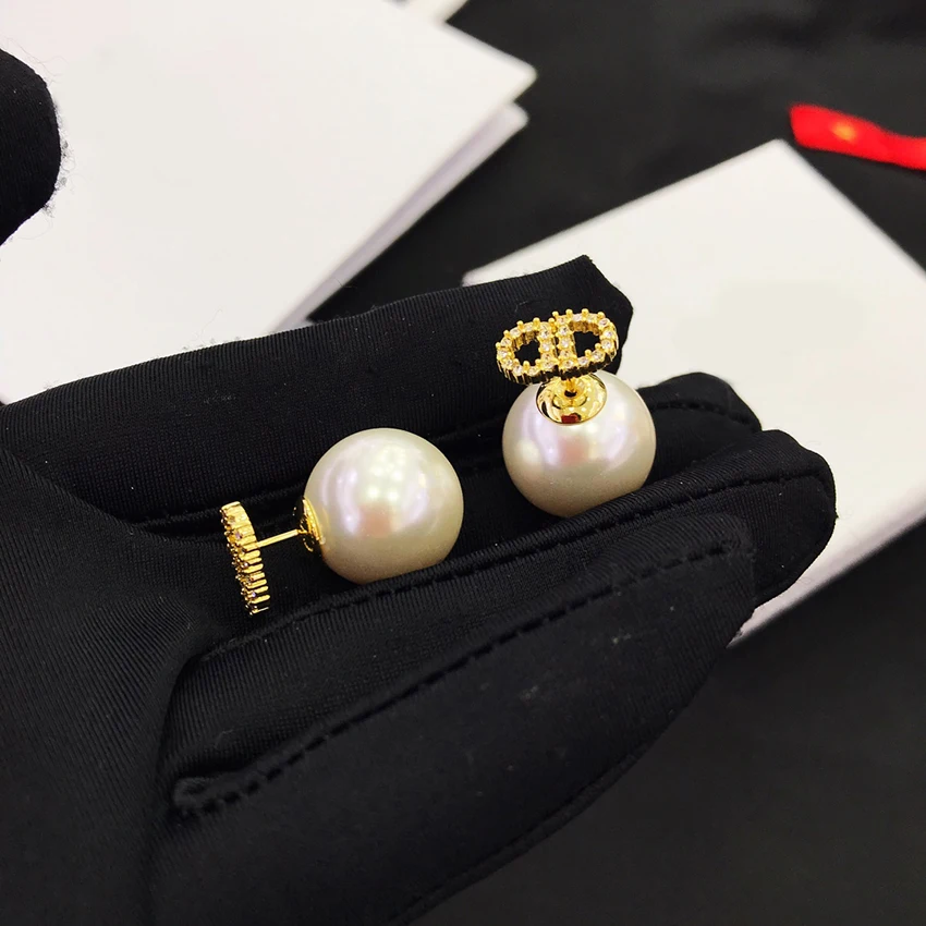 

925 sterling silver needle pearl earrings summer charm fashion romantic earings fashion jewelry 2020 holiday gift