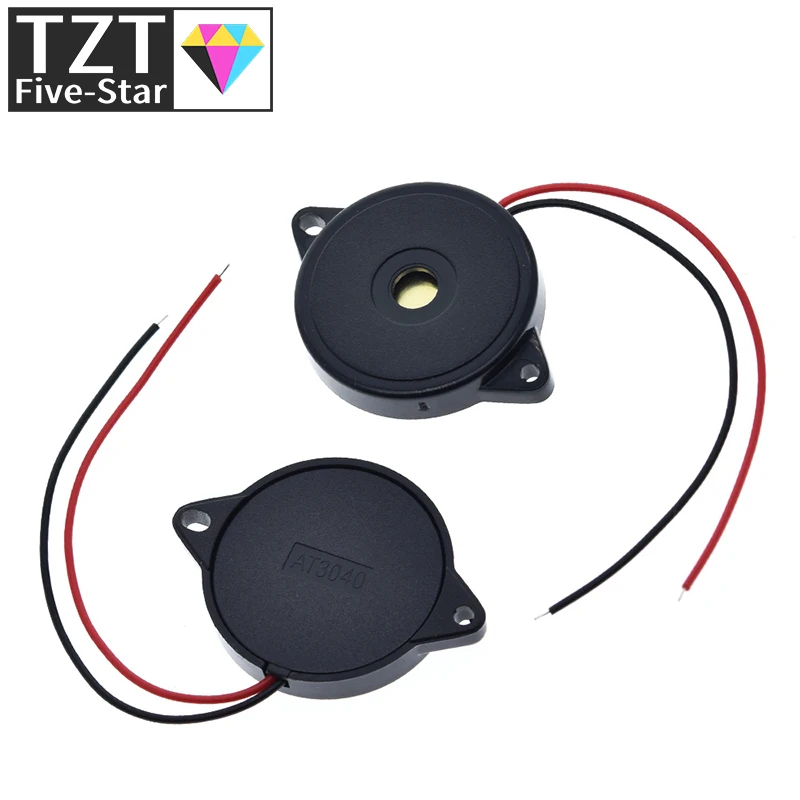 1 шт 30x мм закрытый пьезопасный зуммер с проводами AT3040 |